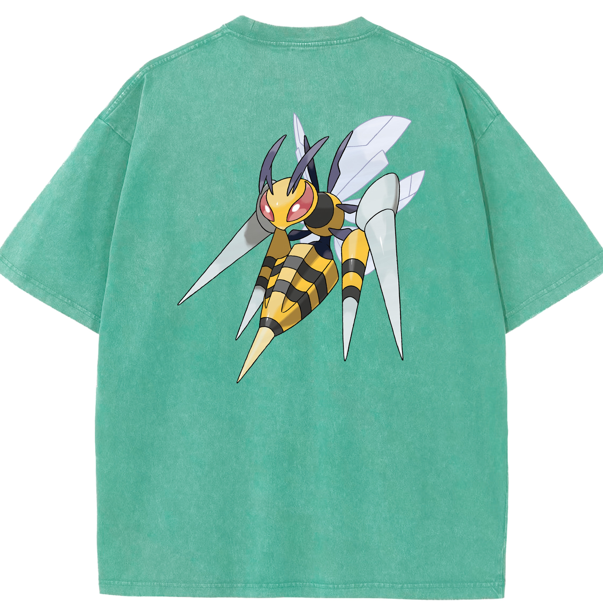 （画像用） ポケットモンスター Pokémon 綿100% ヴィンテージ風 半袖Tシャツ（背面プリント）